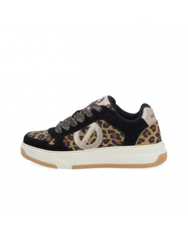 ALISON SNEAKER W SDE/SDE.LEO/GLO BLACK/NATURAL/BRASS