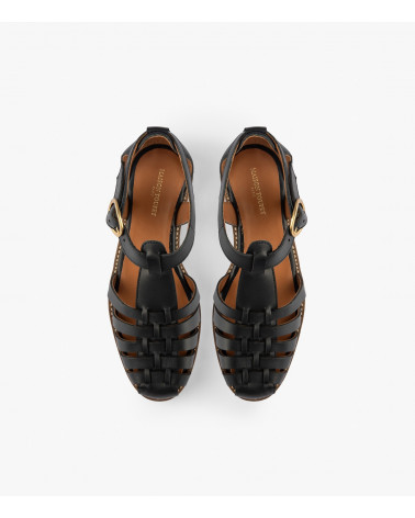 SUZANNE - CUIR LISSE NOIR