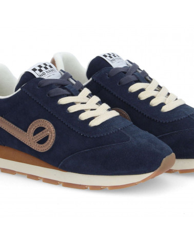CITY RUN JOGGER W SUEDE NAVY