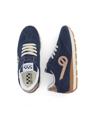 CITY RUN JOGGER W SUEDE NAVY