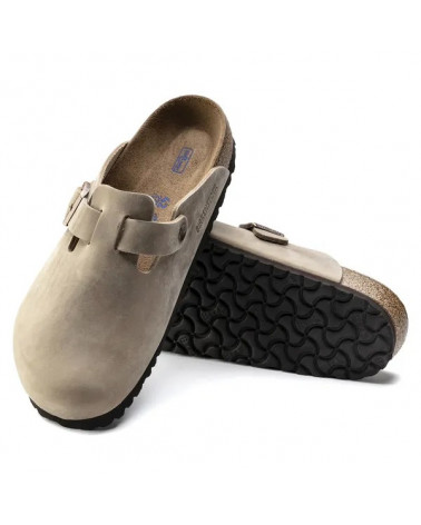 Boston - Lit de pied souple - Cuir huilé Tabacco Brown - Normale