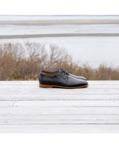 Andy (Le Photographe) Noir Intense / Cuir