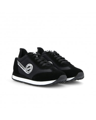 CITY RUN JOGGER  W BREAKER SUEDE BLK/BLK  