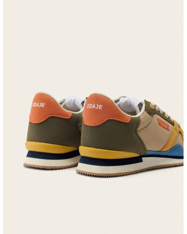 André - Bleu ivoire moutarde