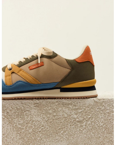 André - Bleu ivoire moutarde