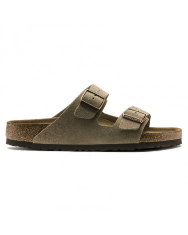 Arizona - Lit de pied souple - Suede Taupe - Etroite