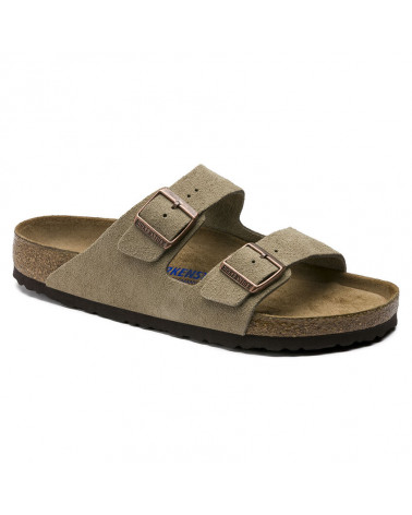 Arizona - Lit de pied souple - Suede Taupe  - Normale