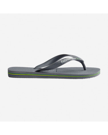 HAVAIANAS BRASIL LOGO STEEL GREY/STEEL GREY