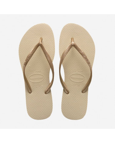 HAVAIANAS SLIM SAND GREY/LIGHT GOLDEN
