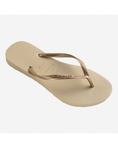 HAVAIANAS SLIM SAND GREY/LIGHT GOLDEN