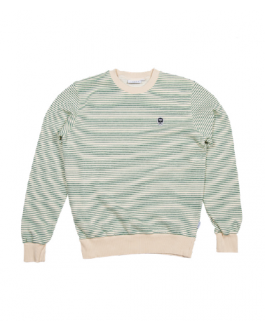 CREW - RAYURE - IVOIRE / KAKI