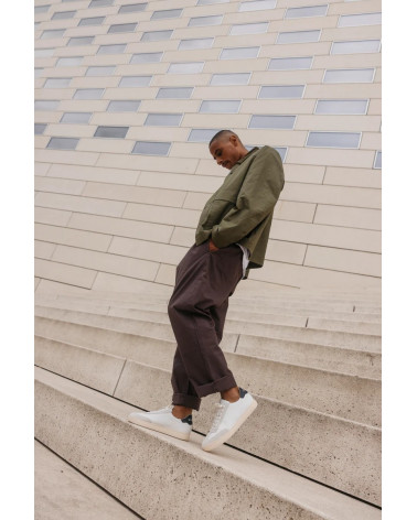 DEANE WHITE LEATHER NAVY