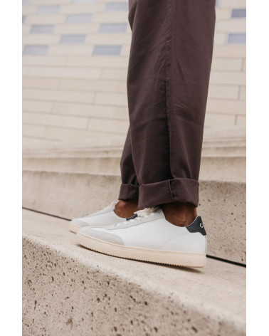 DEANE WHITE LEATHER NAVY