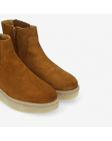 PALLAS ZIP BEETLE W SUEDE CARAMEL