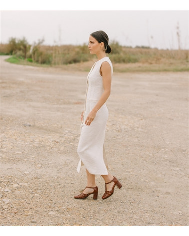 BEATRICE - CUIR VERNIS COGNAC