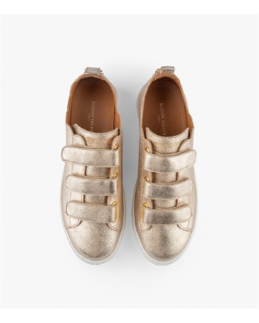 JULIANNE - CUIR PAILLETÉ DORÉ CLAIR