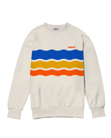 CREW - TRICOLOR WAVES - IVOIRE / ORANGE