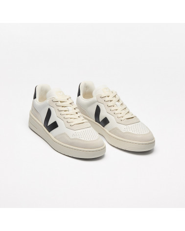 V90 O.T. LEATHER WHITE BLACK - HOMME