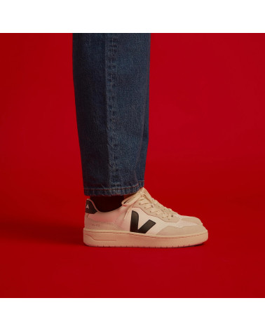 V90 O.T. LEATHER WHITE BLACK - HOMME