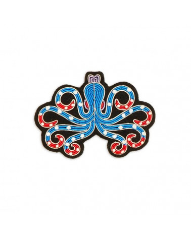Broche - Pieuvre bleue