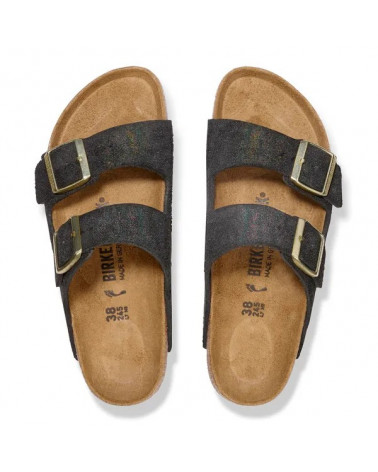 Arizona - Lit de pied souple - Shimmering Black - Etroite